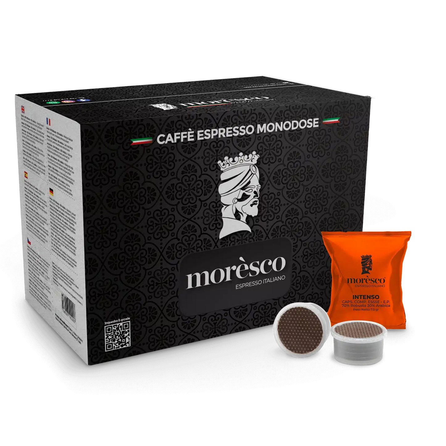 100 Capsule Compatibile E.P. – ESSSE INTENSO – Caffè Moresco