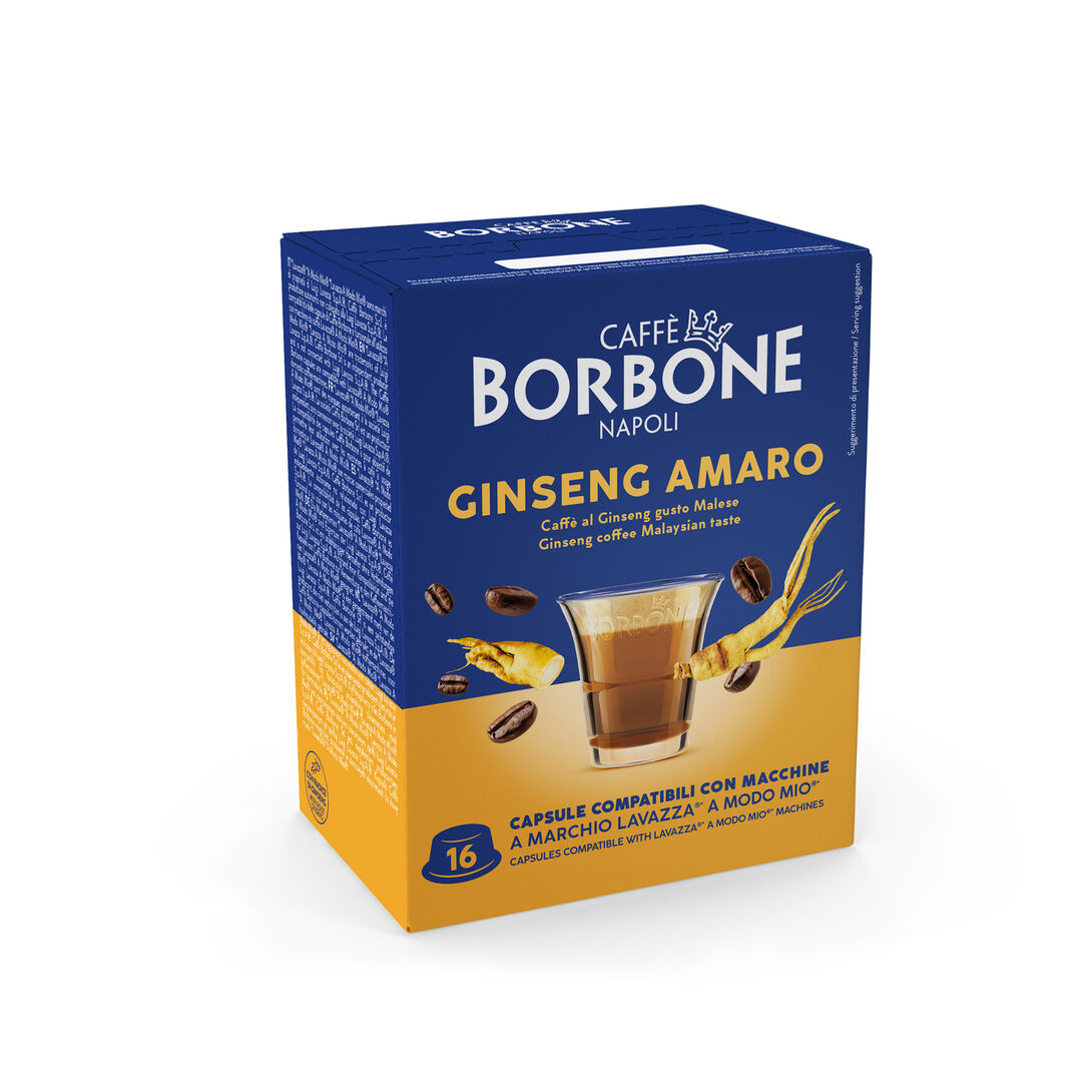 BORBONE COMPATIBILE A MODO MIO GINSENG AMARO 16PZ