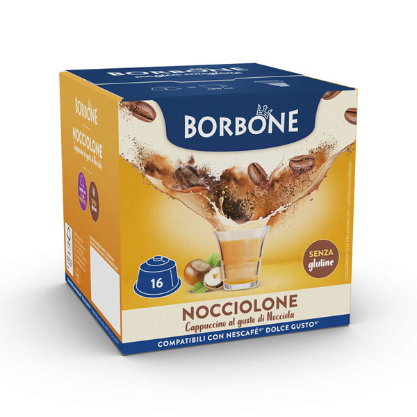 BORBONE COMPATIBILE DOLCE GUSTO NOCCIOLONE 16PZ