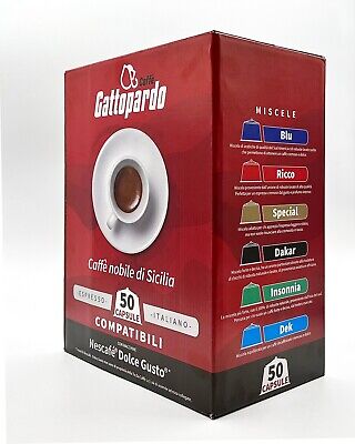 DOLCE GUSTO GATTOPARDO GUSTO DAKAR 100 PZ TO.DA GATTOPARDO PROMO NOBILE DI SICILIA