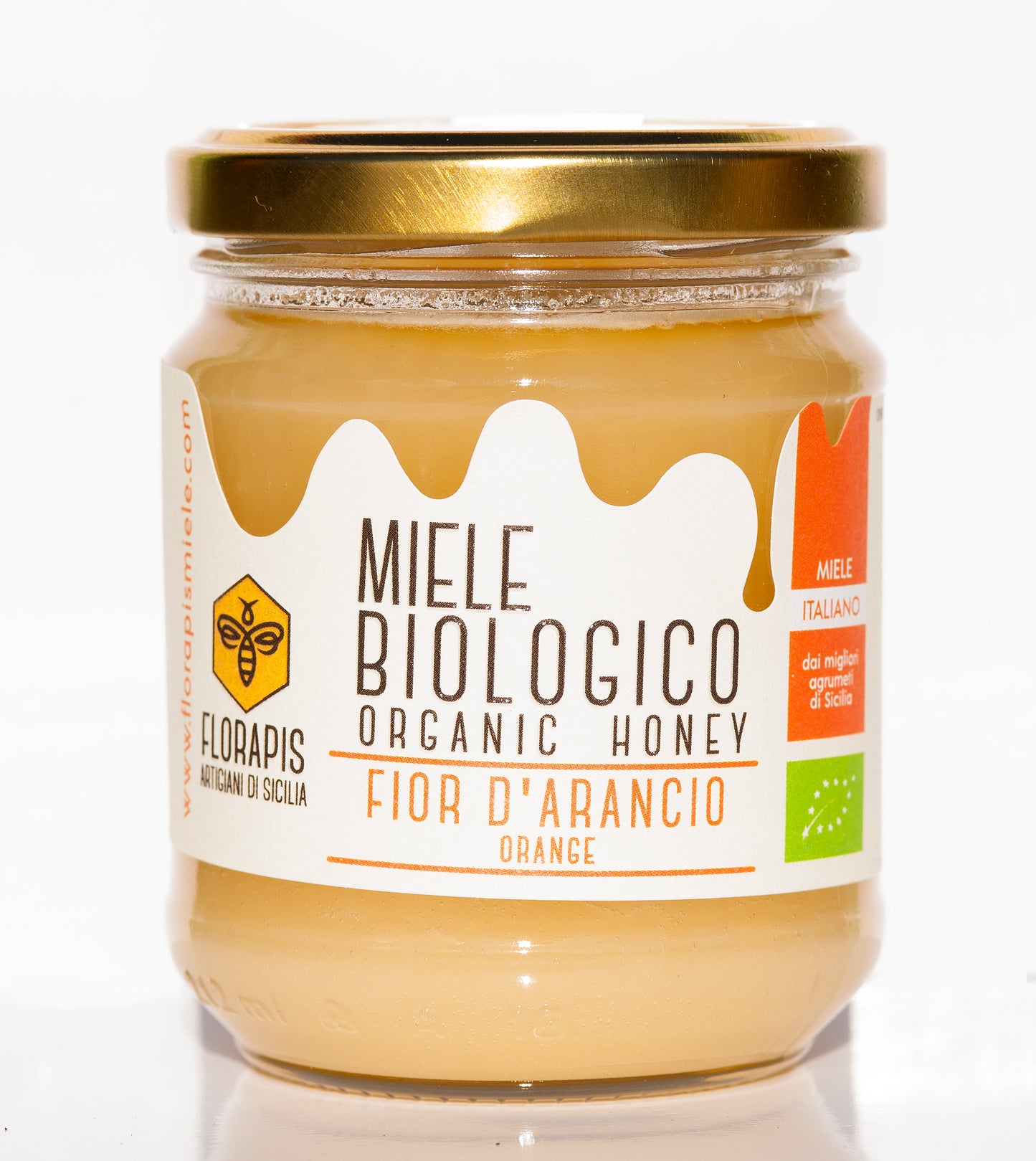 MIELE BIOLOGICO SICILIANO FIOR DI ARANCIO 250 GR, 500 GR, 1000 GR