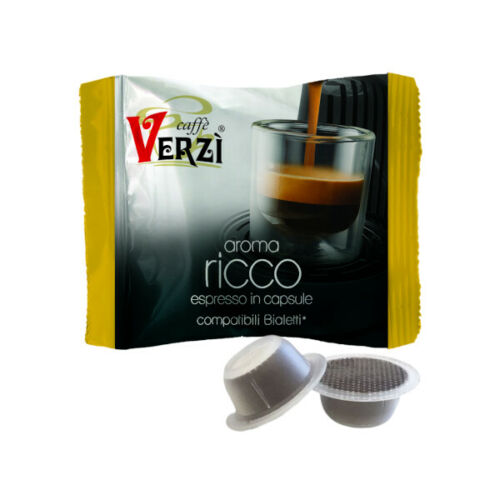 VERZI CAFFè CAPSULA BIALETTI COMPATIBILE 100 PZ AROMA RICCO - Coffee Break Shop