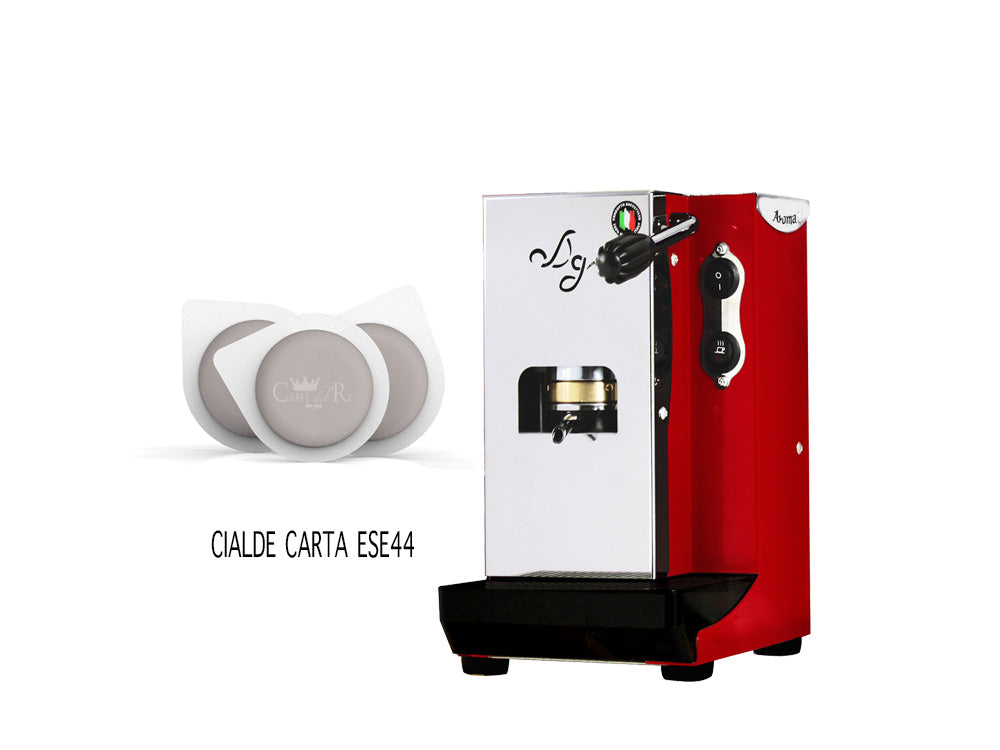 AROMA PLUS TODA MACCHINA CAFFE + 200 CIALDE OMAGGIO - MACCHINETTA CIALDE ESE 44MM - PLUS - verzione toda caffe - AROMA MACCHINE DA CAFFÈ