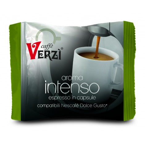 VERZì CAFFè CAPSULA DOLCE GUSTO NESCAFè COMPATIBILE 50 PZ - MISCELA AROMA INTENSO