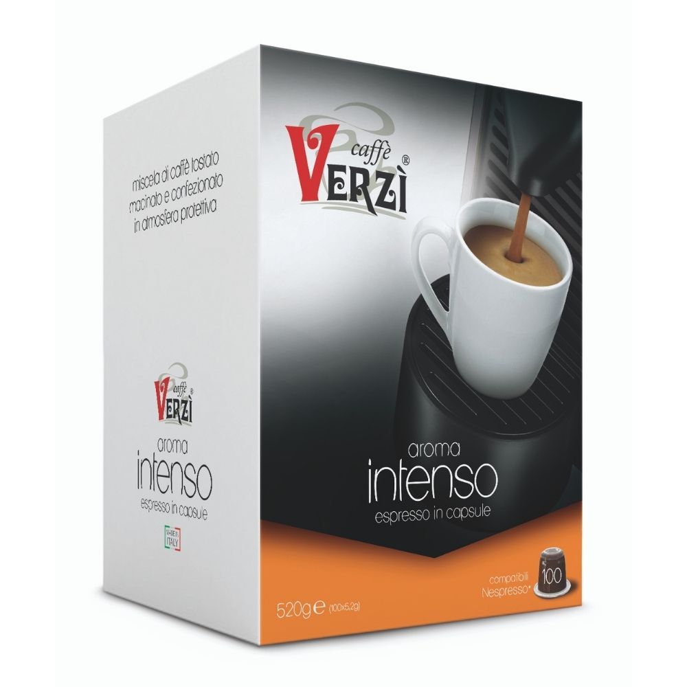 VERZI CAFFè CAPSULE NESPRESSO COMPATIBILI 100 PZ - MISCELA AROMA INTENSO - Coffee Break Shop