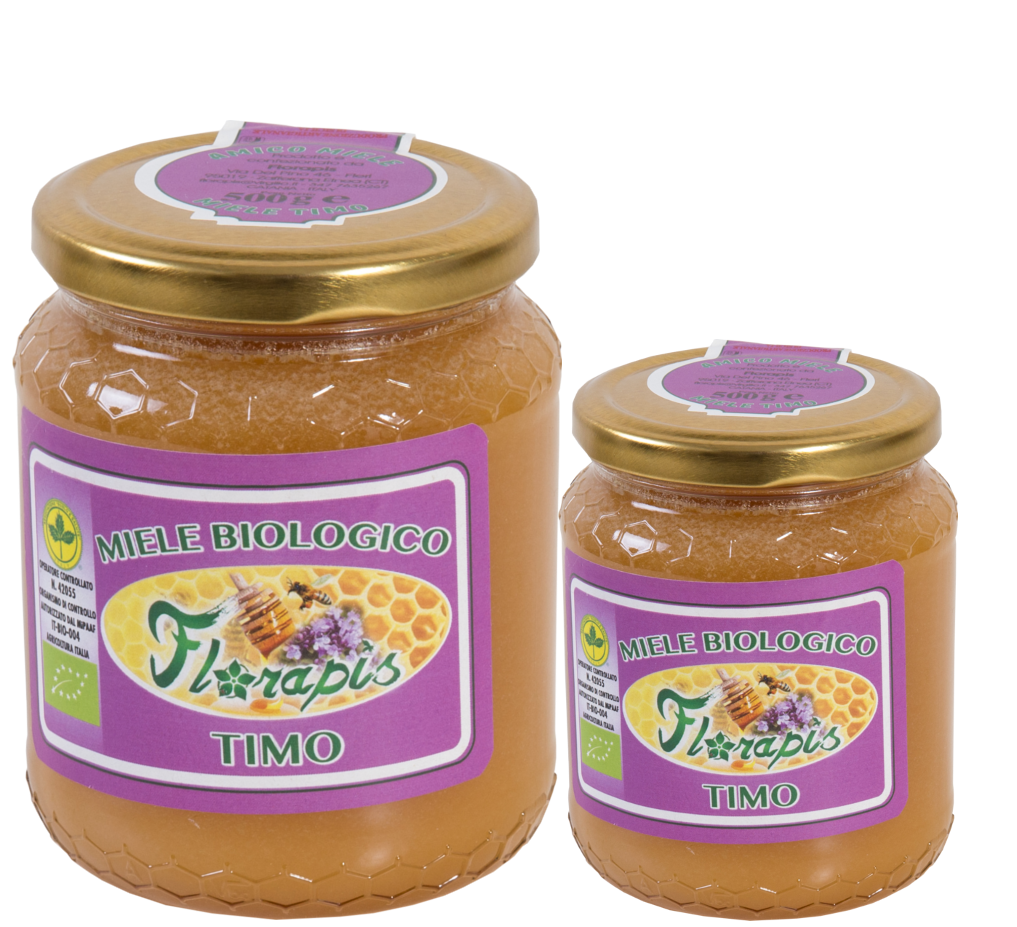 MIELE BIOLOGICO SICILIANO FIOR DI TIMO 250 GR- 500 GR- 1000 GR