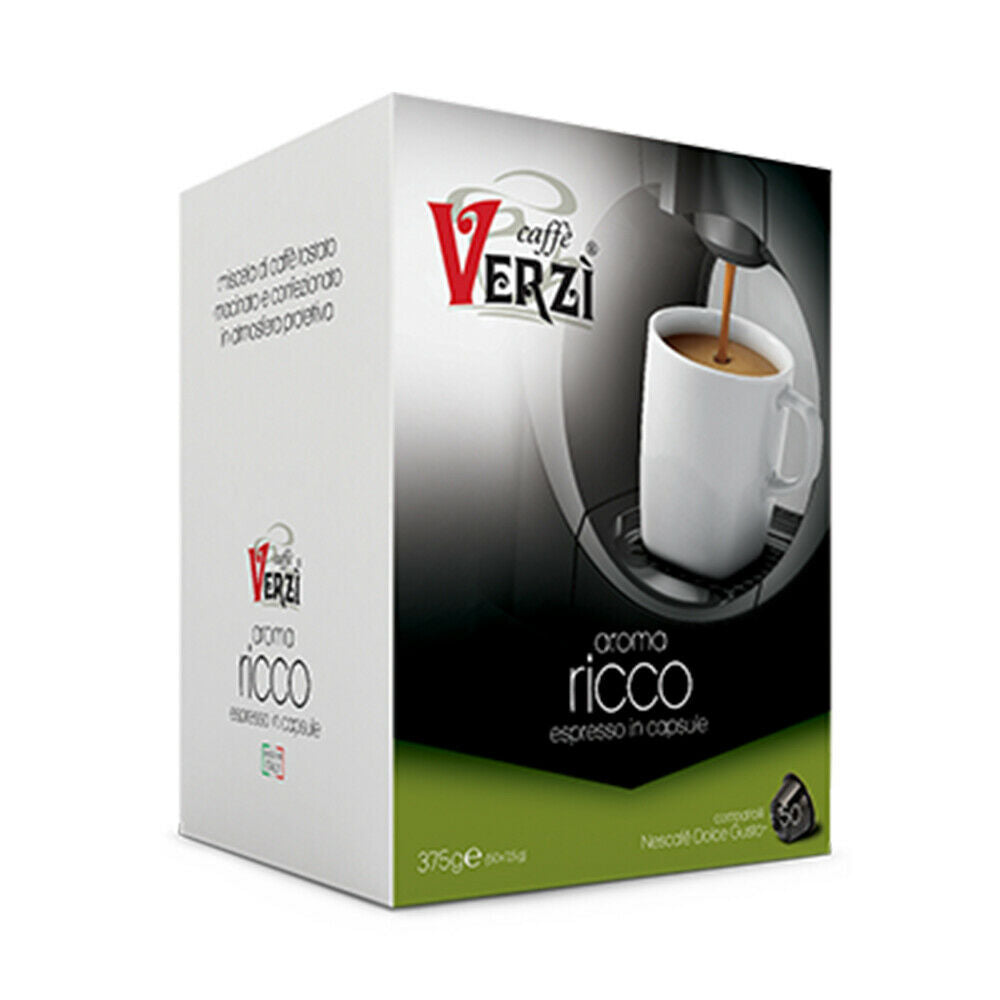 VERZì CAFFè CAPSULA DOLCE GUSTO NESCAFè COMPATIBILE 50 PZ - MISCELA AROMA RICCO - Coffee Break Shop