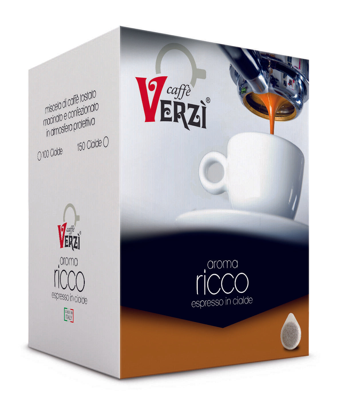 VERZI CAFFè CIALDA ESE 44 MM GUSTO AROMA RICCO DA 150 PZ CIALDA 8 GR - Coffee Break Shop
