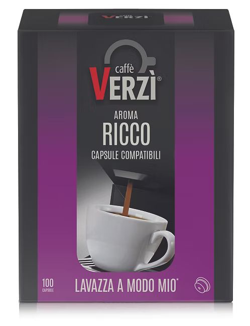 VERZI COMPATIBILE A MODO MIO AROMA RICCO 100PZ