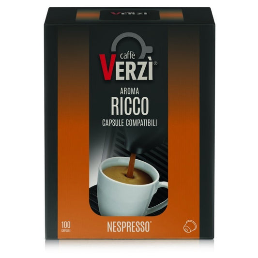VERZI COMPATIBILE NESPRESSO AROMA RICCO 100PZ