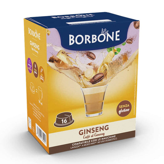 BORBONE COMPATIBILE A MODO MIO GINSENG 16PZ