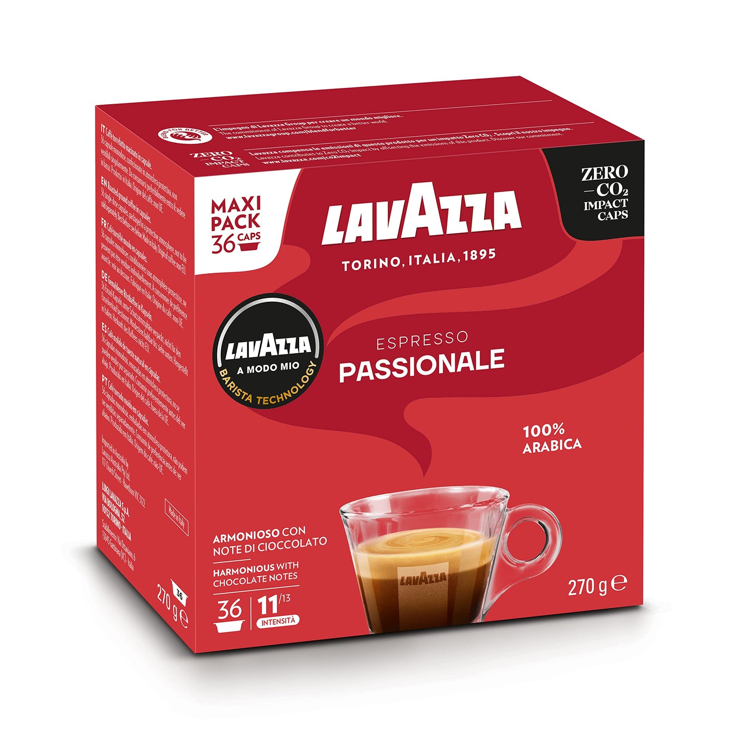 Capsule PASSIONALE LAVAZZA 36 Capsule A Modo Mio 100% Arabica