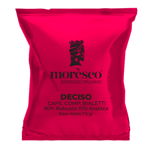 100 Capsule Compatibili Bialetti DECISO – Caffè Moresco