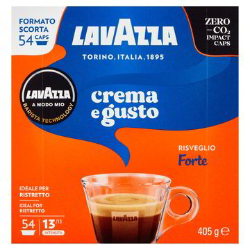 LAVAZZA A MODO MIO CREMA E GUSTO RISVEGLIO FORTE 54PZ