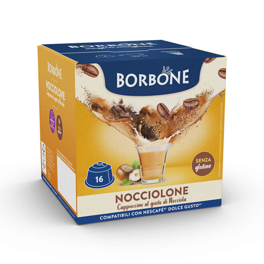 BORBONE COMPATIBILE DOLCE GUSTO NOCCIOLONE 16PZ
