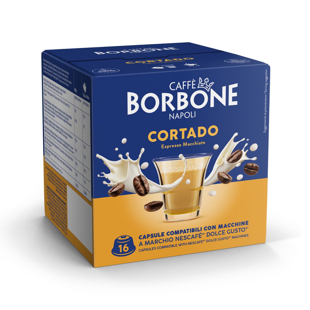 BORBONE COMPATIBILE DOLCE GUSTO CORTADO 16PZ