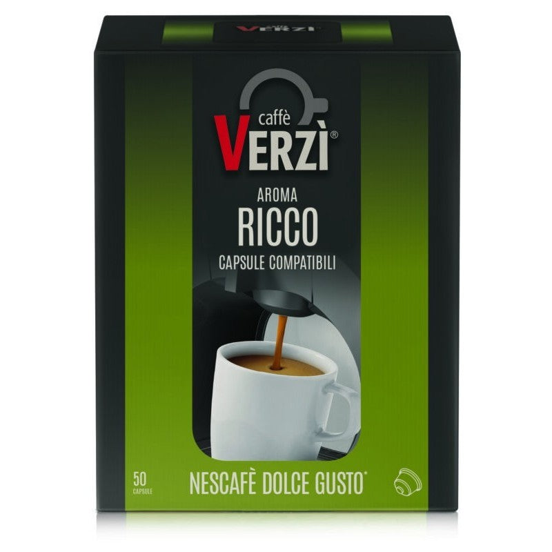 VERZI COMPATIBILE DOLCE GUSTO AROMA RICCO 50PZ