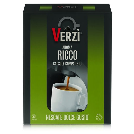 VERZI COMPATIBILE DOLCE GUSTO AROMA RICCO 50PZ