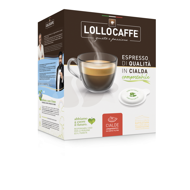 LOLLO CIALDA ESE 44 MM MISCELA NERA 150PZ