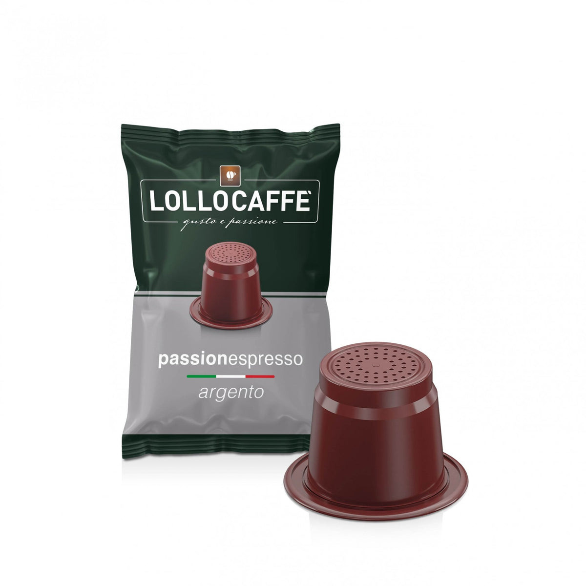 LOLLO COMPATIBILE NESPRESSO MISCELA ARGENTO 100PZ