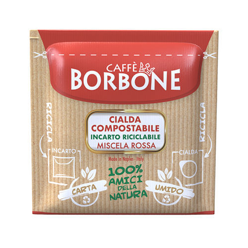 Cialde ESE 44 mm Caffè Borbone miscela ROSSA 50 - 100 PZ - 150 INCARTO RICICLABILE - Coffee Break Shop