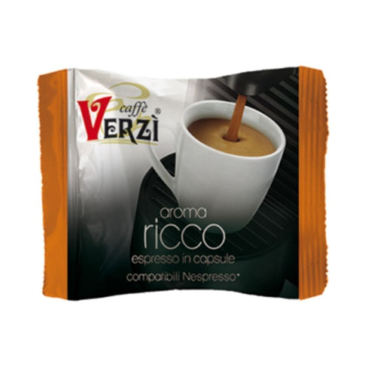 VERZì CAFFè CAPSULE NESPRESSO COMPATIBILI 100 PZ - MISCELA AROMA RICCO - Coffee Break Shop
