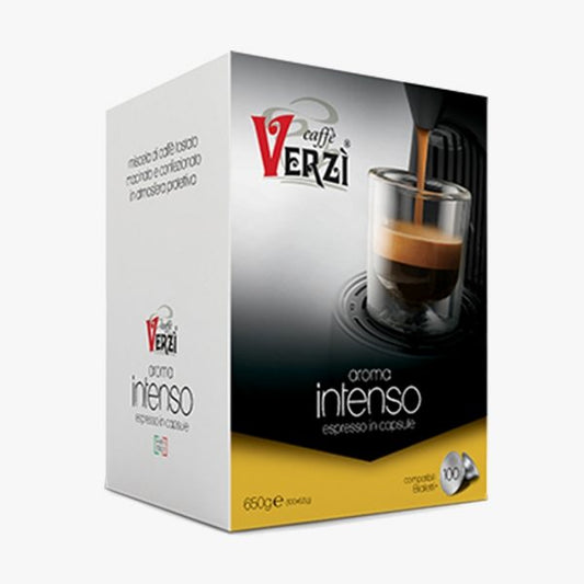 VERZI CAFFè CAPSULA BIALETTI COMPATIBILE 100 PZ AROMA INTENSO - Coffee Break Shop