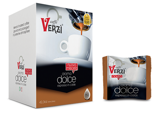 VERZI CAFFè CIALDA ESE 44 MM GUSTO AROMA DOLCE DA 150 PZ CIALDA 8 GR