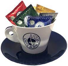 BORBONE TAZZONE PORTA CIALDE - CAPSULE - ZUCCHERO - BICCHIERI - PALETTE - Coffee Break Shop