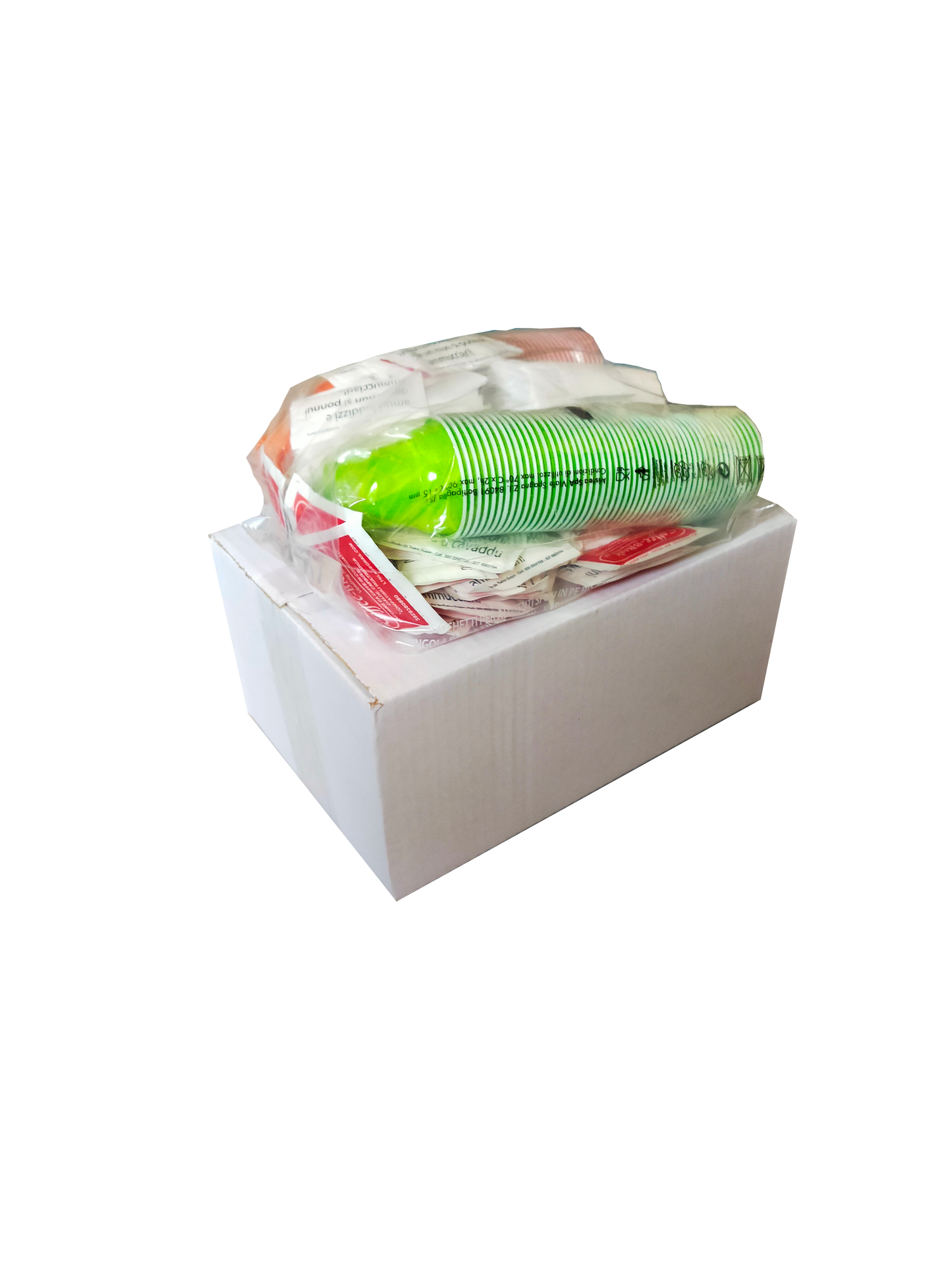 KIT ACCESSORIO ZUCCHERIO BIANCO PALETTINE BICCHIERI 50 - 100 - 150 PZ - Coffee Break Shop