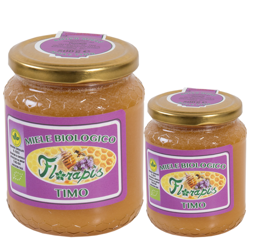 MIELE BIOLOGICO SICILIANO FIOR DI TIMO 250 GR- 500 GR- 1000 GR