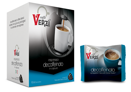 VERZì CAFFè CAPSULE DOLCE GUSTO NESCAFè COMPATIBILI 50 PZ - MISCELA DECAFFEINATA DEK - Coffee Break Shop