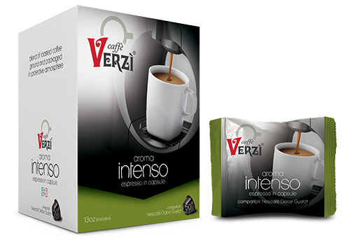 VERZì CAFFè CAPSULA DOLCE GUSTO NESCAFè COMPATIBILE 50 PZ - MISCELA AROMA INTENSO