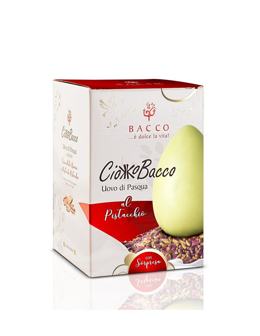 Uovo di Pasqua al pistacchio Ciokkobacco 300 gr in scatola